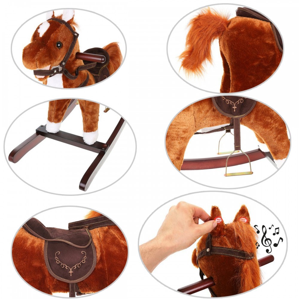Cheval A Bascule Musical Pour Enfant A Partir De 3 Ans