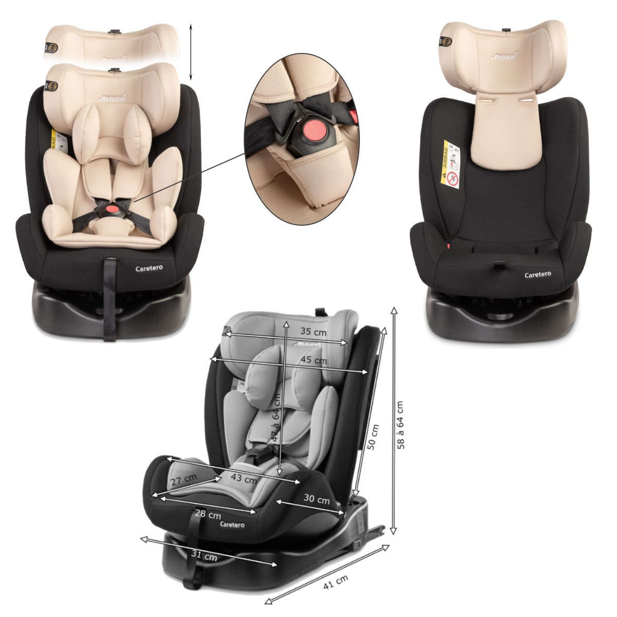 siege auto groupe 0 1 2 pivotant