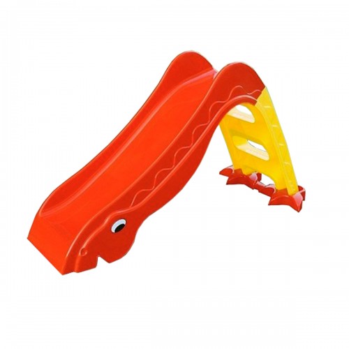 Toboggan jardin Dino rouge