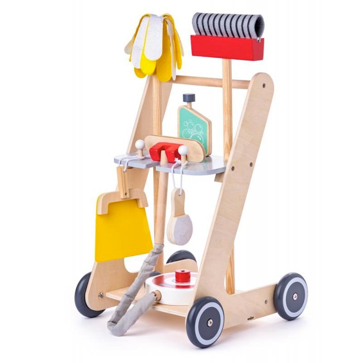 Chariot De Menage En Bois Pour Enfant A Partir De 2 Ans En Promotion