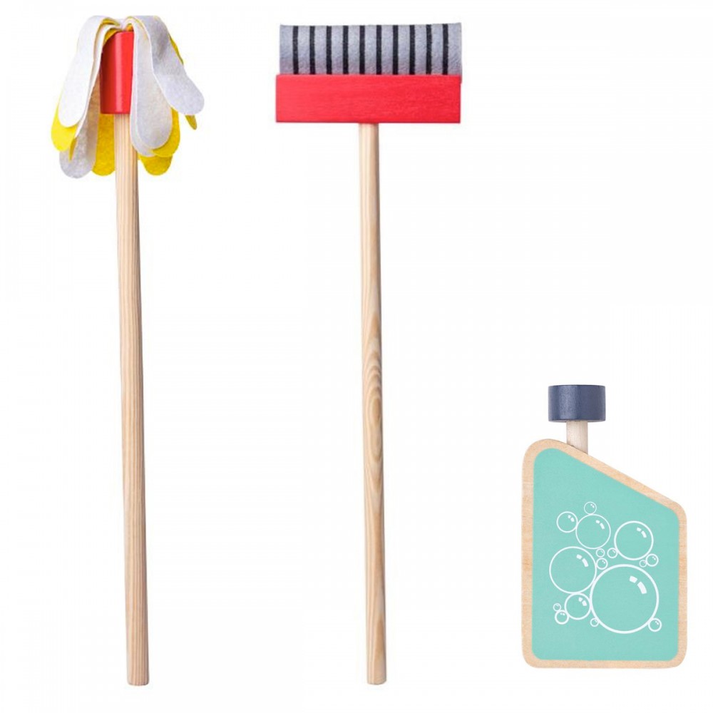 Chariot De Menage En Bois Pour Enfant A Partir De 2 Ans En Promotion