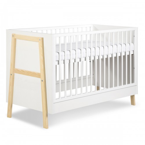 Iwo Lit Bebe Evolutif En Bois De Pin Style Scandinave Avec Tiroir
