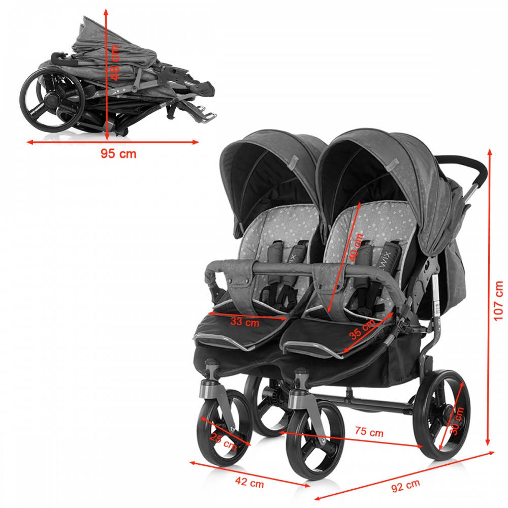 poussette double pour jumeaux naissance