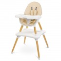 Chaise haute design enfant beige
