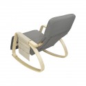 Rocking-chair avec organisateur Gris anthracite