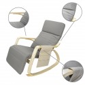 Rocking-chair avec organisateur Gris anthracite