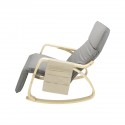 Rocking-chair avec organisateur Gris anthracite