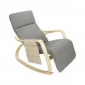 Rocking-chair avec organisateur Gris anthracite
