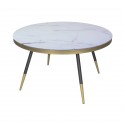 CULLEN table basse ronde aspect marbre