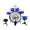 BIG BAND Batterie 6 tambours + cymbale + pédale jeu pour enfant