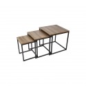 MINGUS Lot de 3 tables basses carrées