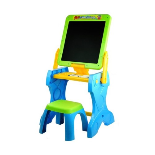 LEARNING Tableau à craies table enfant modulable 2 en 1 avec tabouret