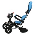 Tricycle avec panier bleu