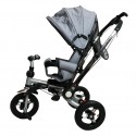 Tricycle gris capote et filet