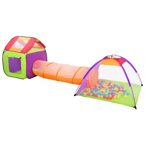 Tunnel et tente + 200 balles pour enfant Igloo jeu