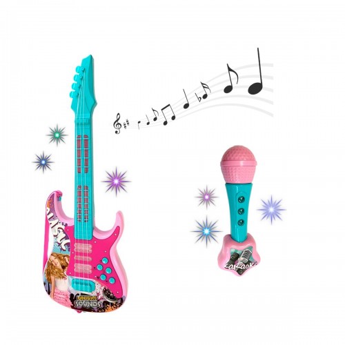 SOUNDS Set guitare et micro pour karaoké son et lumière