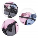 2CLASSY Poussette pour jumeaux détails rose bleue