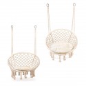 COSTA balancelle suspendue avec dossier et coussin beige