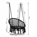 COSTA Chaise suspendue noir