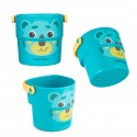 HELLO jeu de bain 3 petits seaux avec anse