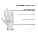 Gants polyester blanc Gants polyester blanc
