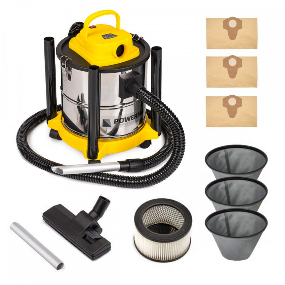 Aspirateur a Cendres Sans Fil - Batterie 12V - Cuve Acier 11L