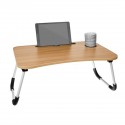 MESA Table de lit pliable bureau ordinateur plateau + porte-gobelet