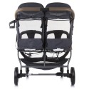 Poussette duo / double grise