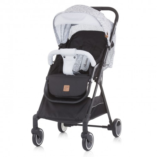 poussette pliable compacte grise