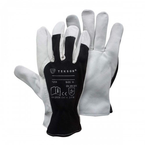 LUGO Gants de travail et de protection en cuir jersey T.10