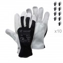 Lot de 10 gants de travail