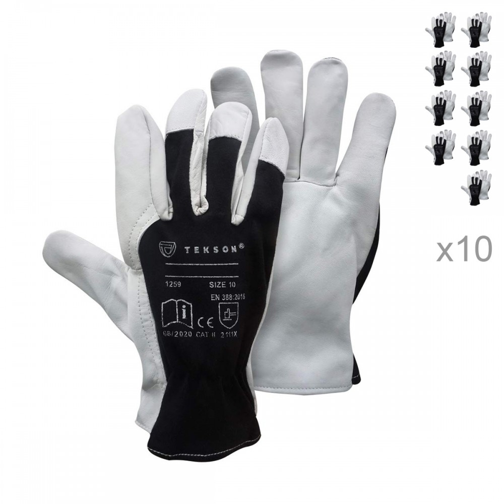 Gants de manutention et protection en croute de cuir 501SGRSVJ