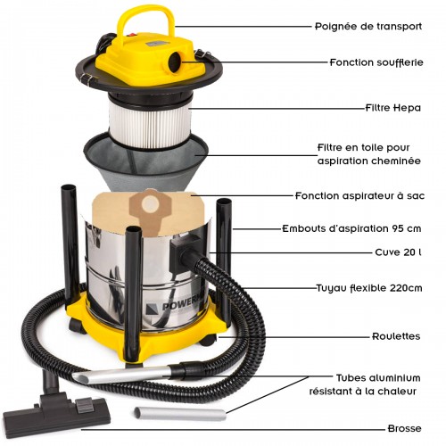 Aspirateur vide cendre