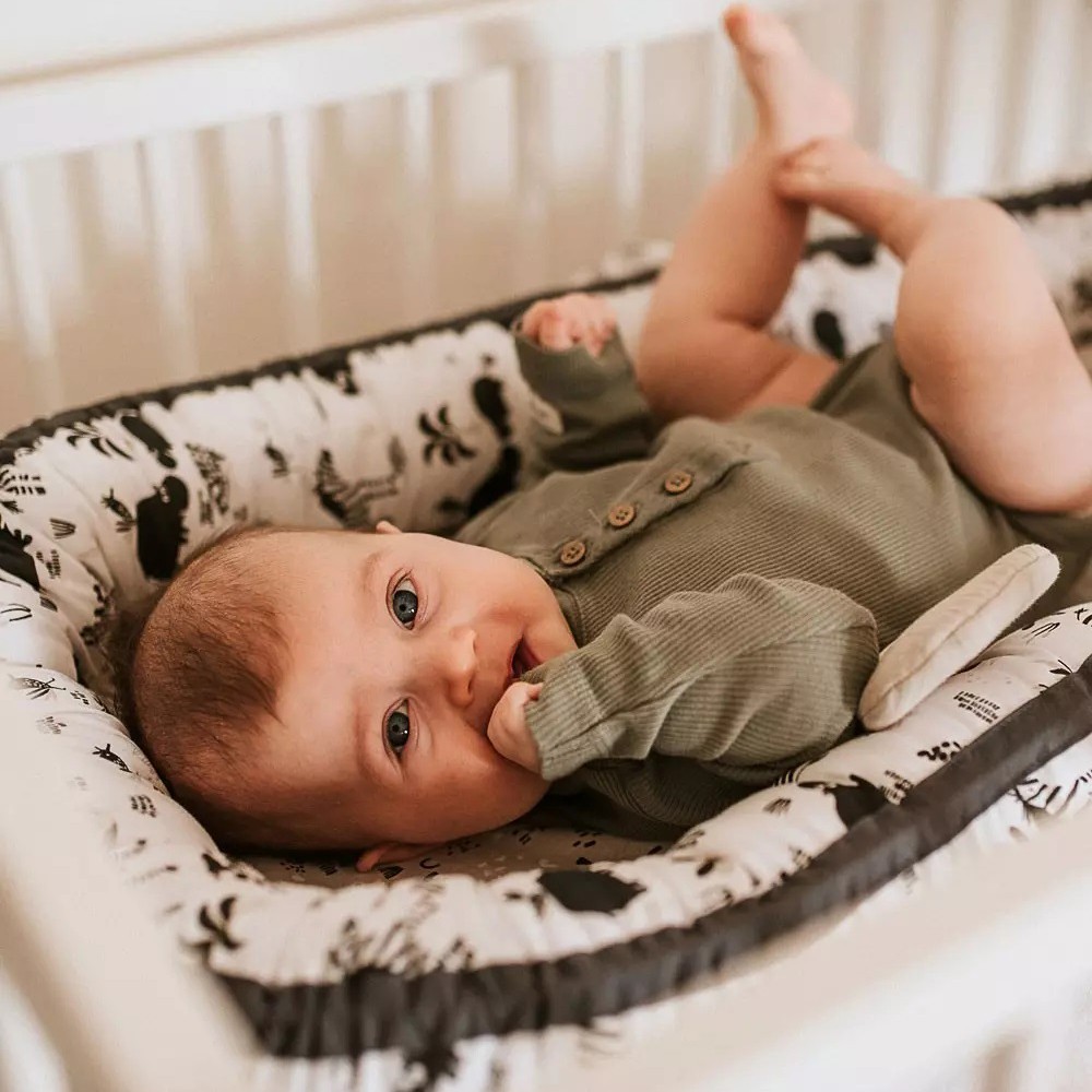 Nid bébé en coton - co dodo réducteur de lit - lit nomade Néo Vintage