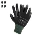 5 gants de jardinage noir