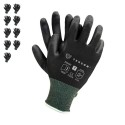 10 gants de jardinage noir