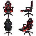 Siège de bureau gamer rouge