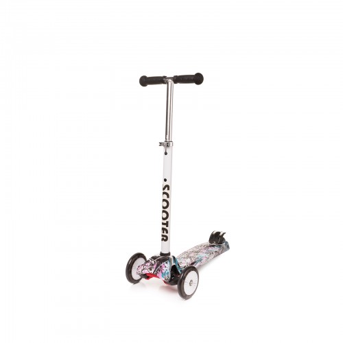 Trottinette blanche lumineuse