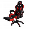 GAMER Fauteuil de bureau siège gaming dossier inclinable avec repose-pieds