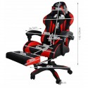 Chaise de bureau gamer rouge