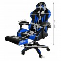Chaise de bureau gamer bleu