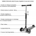 Trottinette jaune lumineuse