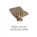 Boîtes oeufs de cailles en carton