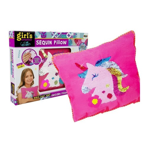 SEQUIN Kit de couture oreiller DIY enfant loisirs créatifs