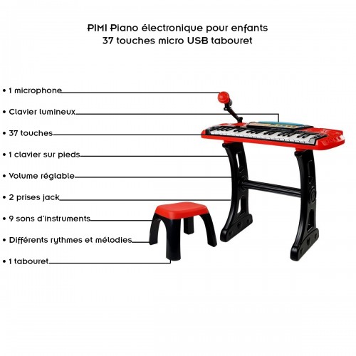 Piano clavier électrique enfant