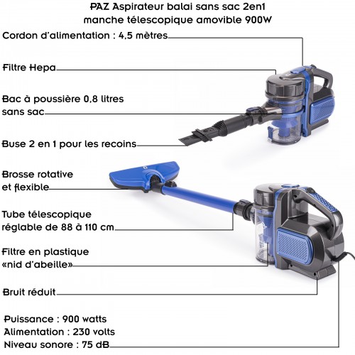 Aspirateur balai