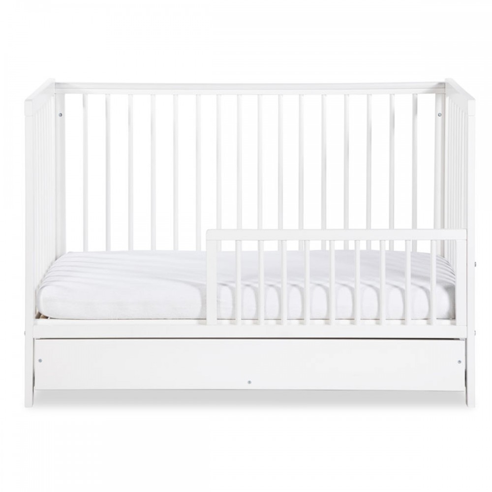 Lit pour Bébé à barreaux évolutif TOMI 15 - Avec MATELAS – Avec ou sans  tiroir de rangement