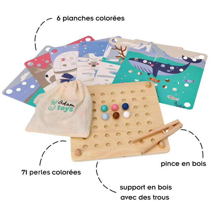 ALDO puzzle boules animaux Montessori