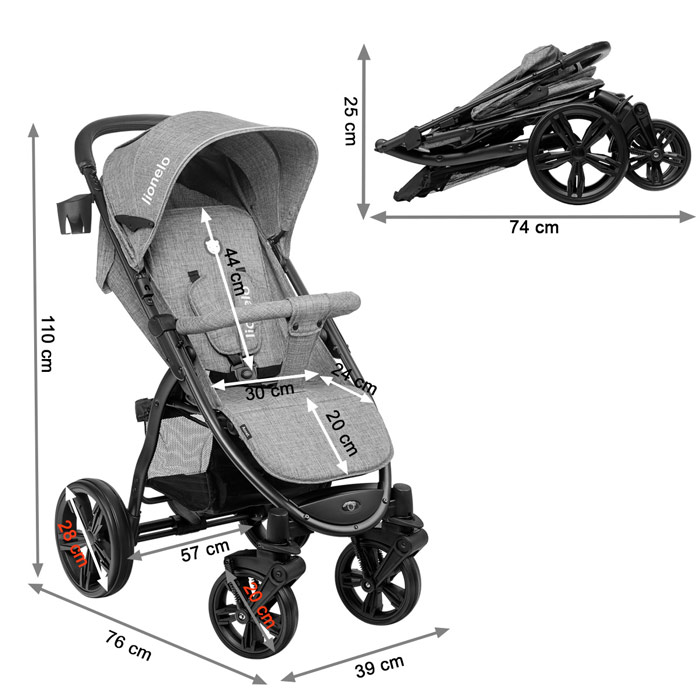 poussette plus de 20 kg