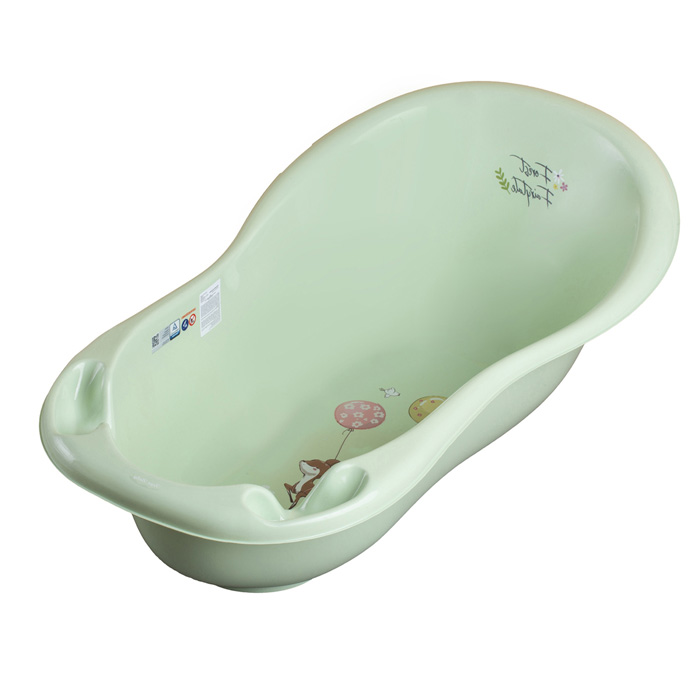 Baignoire bébé thermomètre intégré en 86 ou 102 cm. Pied en option.